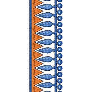 Mirror Line With Simple Border Embroidery Design 24738