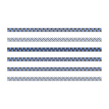 Pack Of 6 Cross Stitch Embroidery