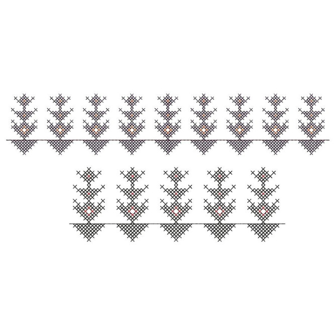 Palestinian Cross Stitch Embroidery Design