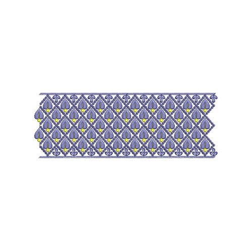 Peepal Leaves Embroidery For Silk Saree