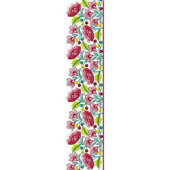 Red Roses Embroidery Lace Design 26104