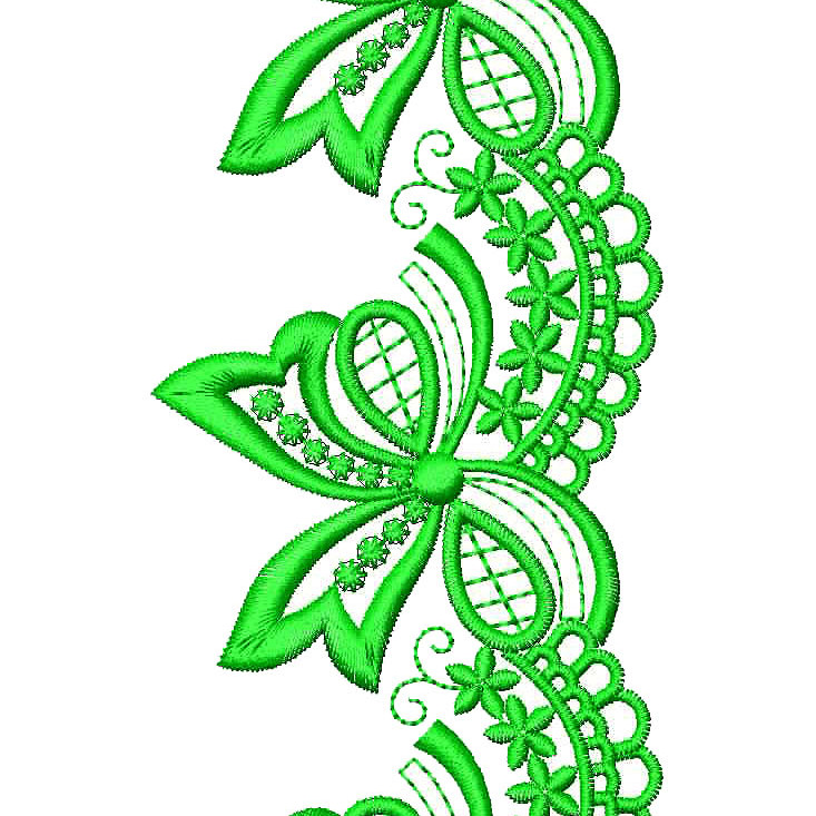 Ribin Style Embroidery Design 25591