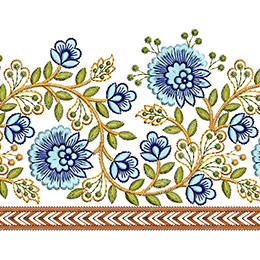 Russian Floral Pattern Embroidery