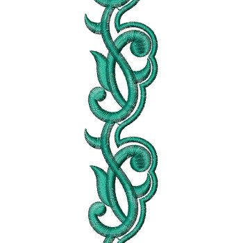 Scalloped Cut Work Lace Embridery Design 25183