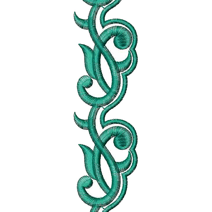 Scalloped Cut Work Lace Embridery Design 25183