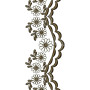 Scalloped Trim Lace Embroidery DST 25600