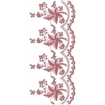 Scarf Cut Work Machine Embroidery Designs 25646
