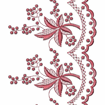 Scarf Cut Work Machine Embroidery Designs 25646