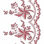 Scarf Cut Work Machine Embroidery Designs 25646