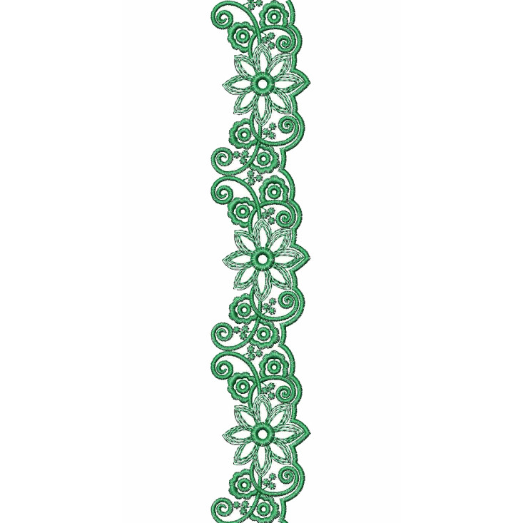 Scarf Embroidery Design 25650
