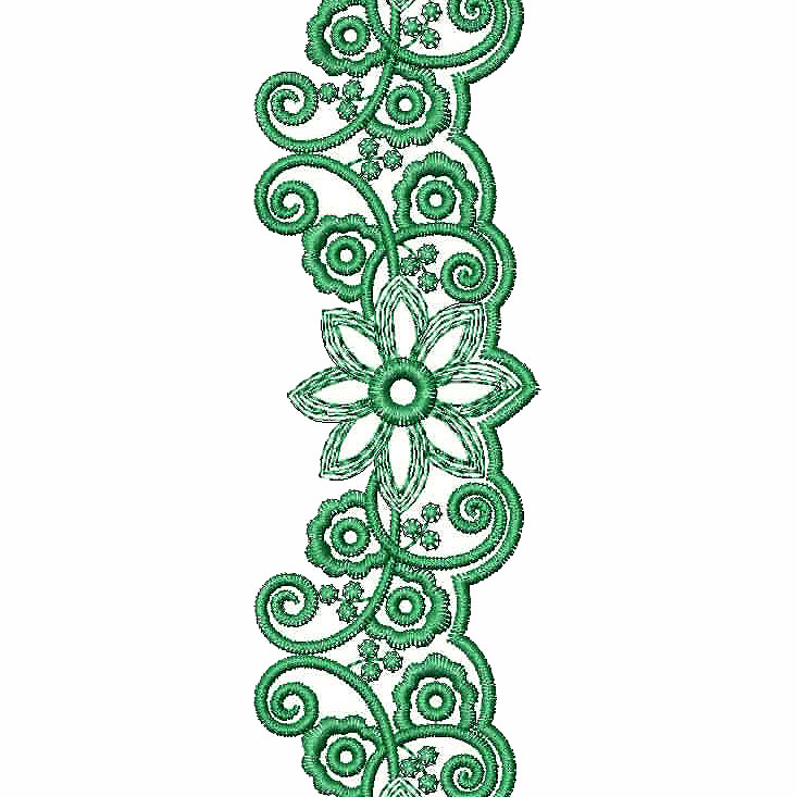 Scarf Embroidery Design 25650