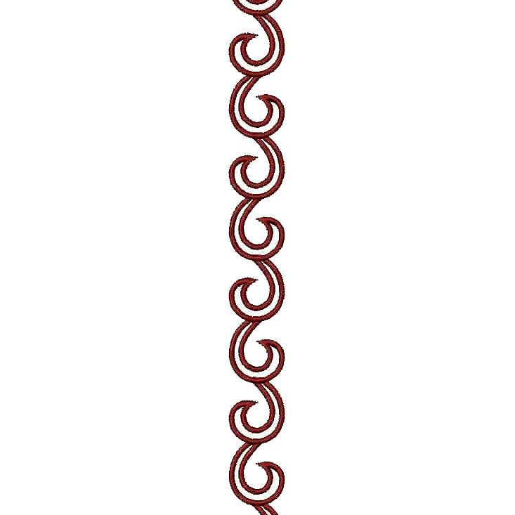 Scarf Lace Embroidery Design 25128