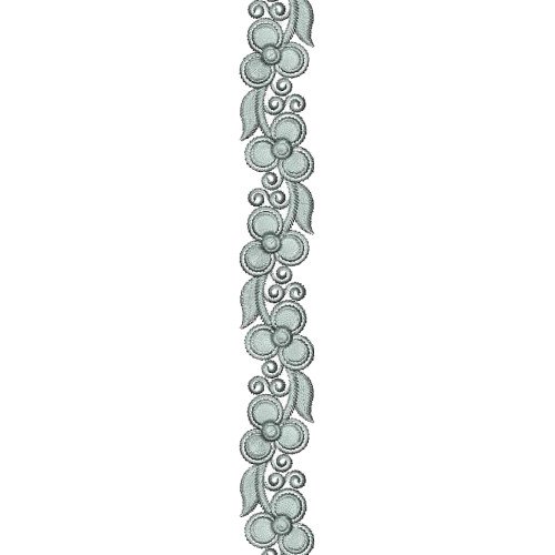 Scarf Lace Embroidery Design 25428