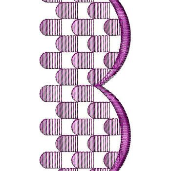Scarf Lace Machine Embroidery Design DST 25930