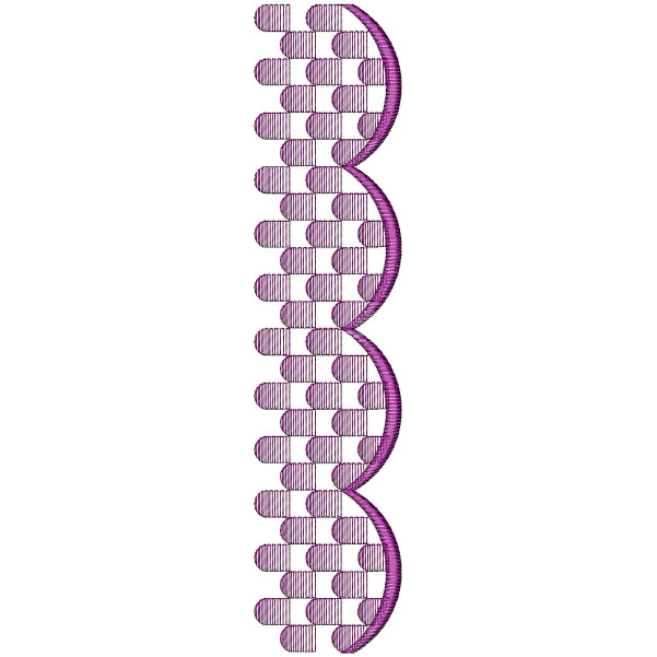 Scarf Lace Machine Embroidery Design DST 25930