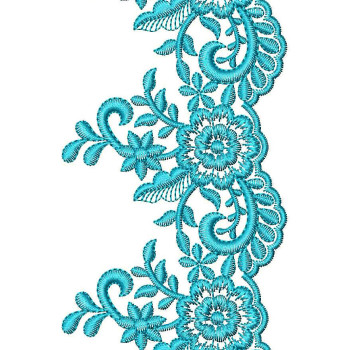 Scarves Scarf Cutwork Lace Embroidery Design 24904