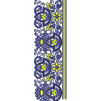 Scraft Lace Border Embroidery Design 25384