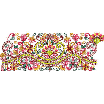 Sequins Embroidery Design For Boho Dress