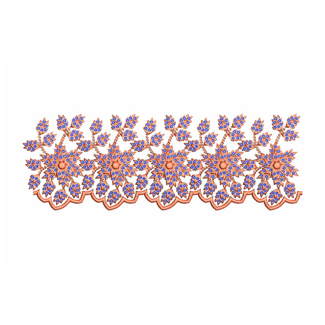 Sequins Embroidery Lace For Saree