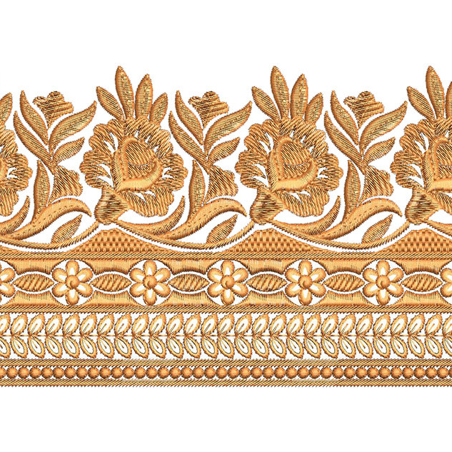 Simple Border Embroidery Design