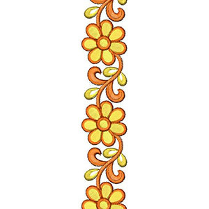 Simple Lace Border Embroidery Design 24747