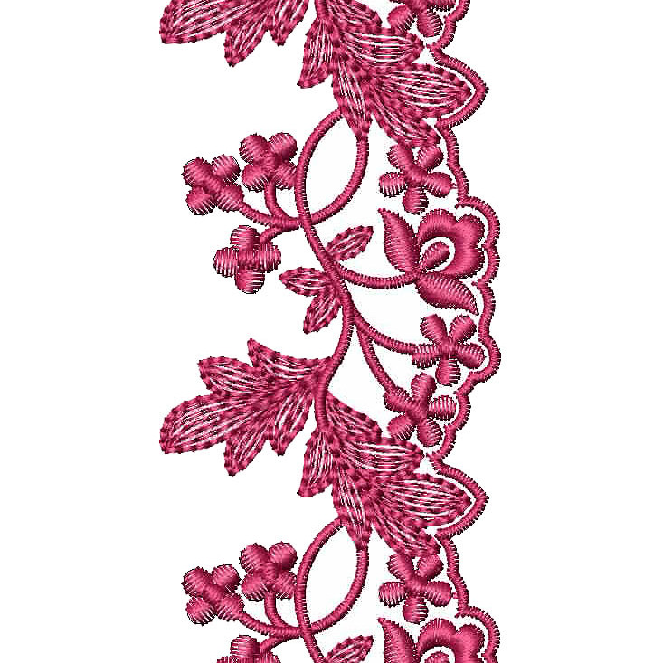 Small Leaf Cut Work Embroidery Design 25592