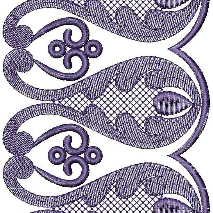 Stylist Cut Work Embroidery Design 25199