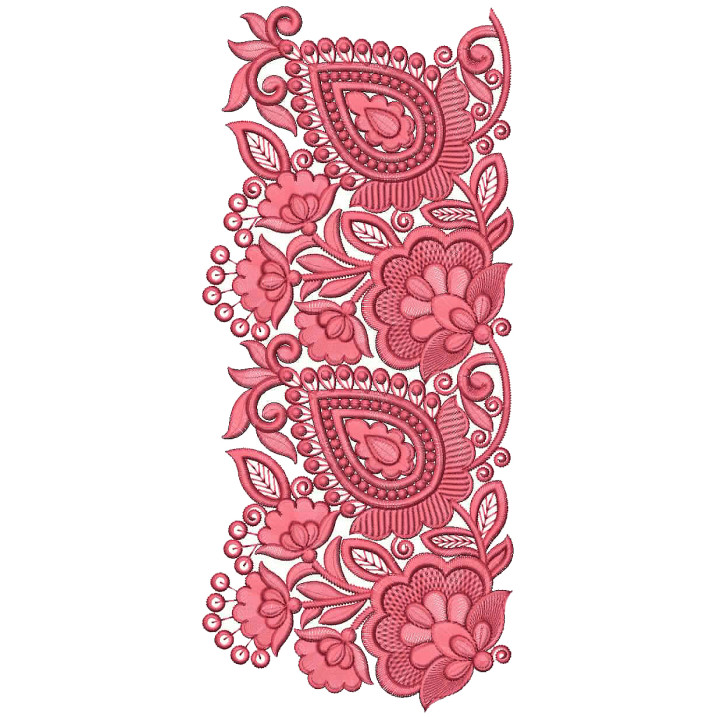 Table Cloth Border Embroidery Design 25299