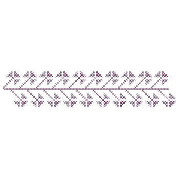 Thobe Dress Cross Stitch Embroidery Design