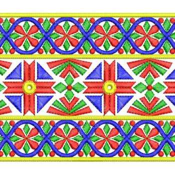 Traditional Indian Embroidery Pattern