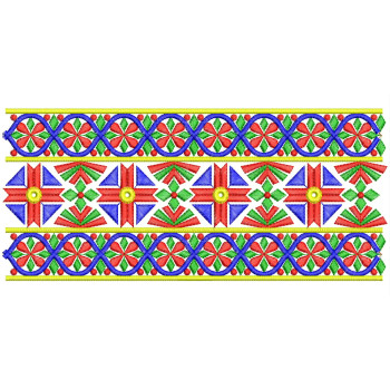 Traditional Indian Embroidery Pattern