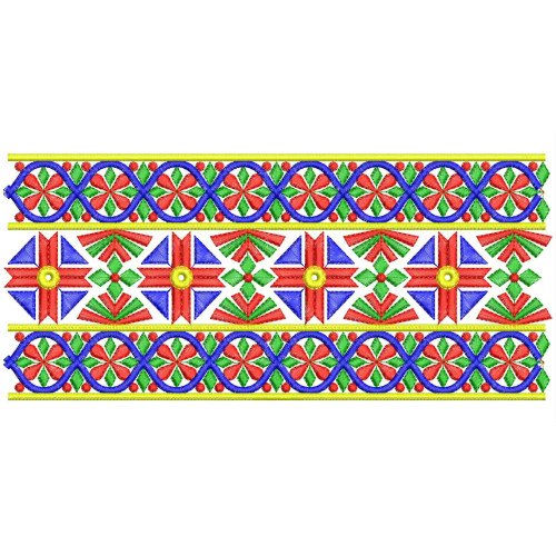 Traditional Indian Embroidery Pattern