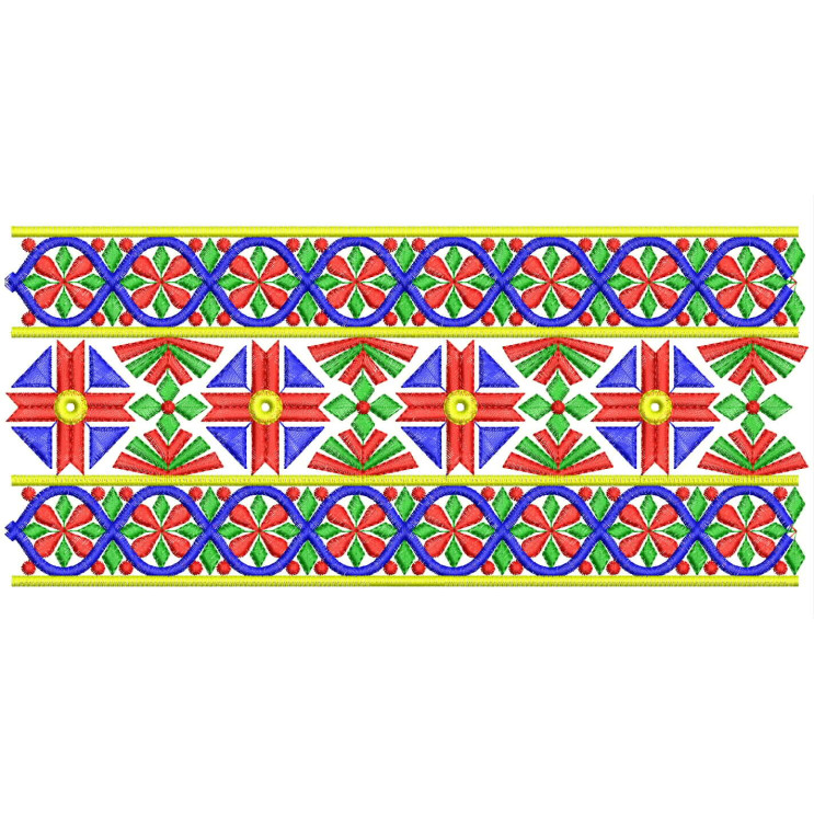 Traditional Indian Embroidery Pattern