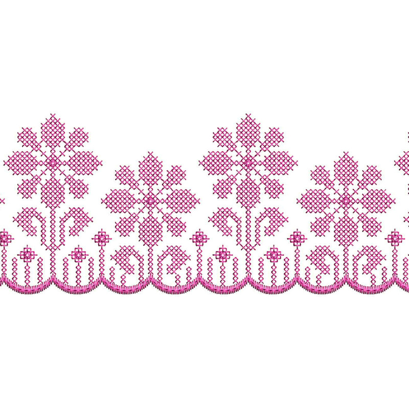 Traditional Palestinian Embroidery Pattern