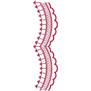 Trendy Cut Work Lace Embroidery 25193