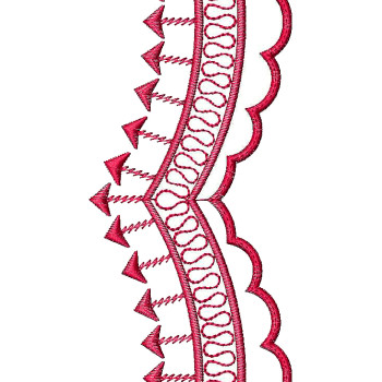 Trendy Cut Work Lace Embroidery 25193