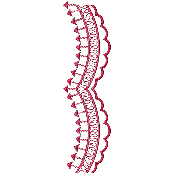 Trendy Cut Work Lace Embroidery 25193