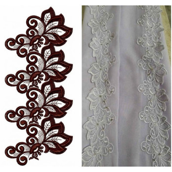 Trim Lace Embroidery Design DST 25598