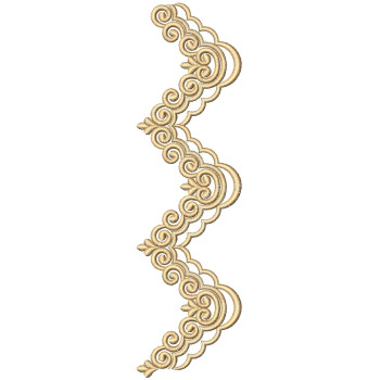 Trim Lace Embroidery Design 25180