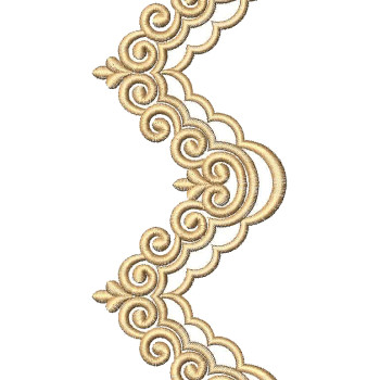 Trim Lace Embroidery Design 25180