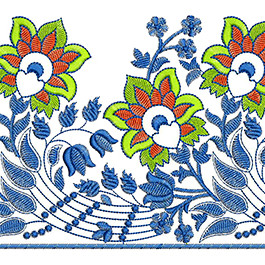 Turkish Style Embroidery Lace Design