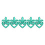 Turquoise Continuous Embroidery Lace