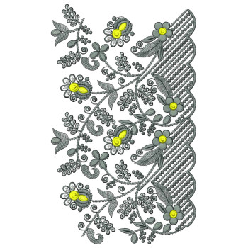 Unique Embroidery Lace Machine Design 25889