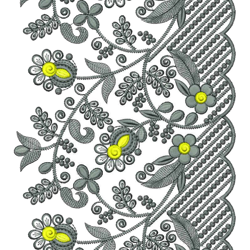 Unique Embroidery Lace Machine Design 25889