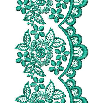 Venice Style Lace Embroidery Design DST 25604