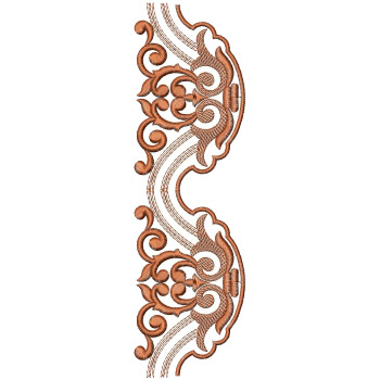 Women Dress Cut Work Embroidery Design 25198