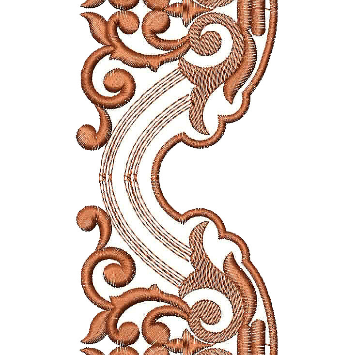 Women Dress Cut Work Embroidery Design 25198