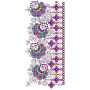 Woven Rose Border Embroidery Design 25118