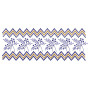 Zig Zag Style Lace Embroidery