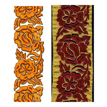 Anarkali Dress Embroidery Lace Design